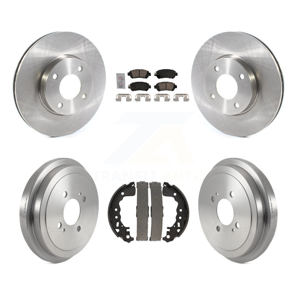 Front Rear Disc Brake Rotors Ceramic Pads And Drum Kit For Nissan Kicks Versa K8A-105927