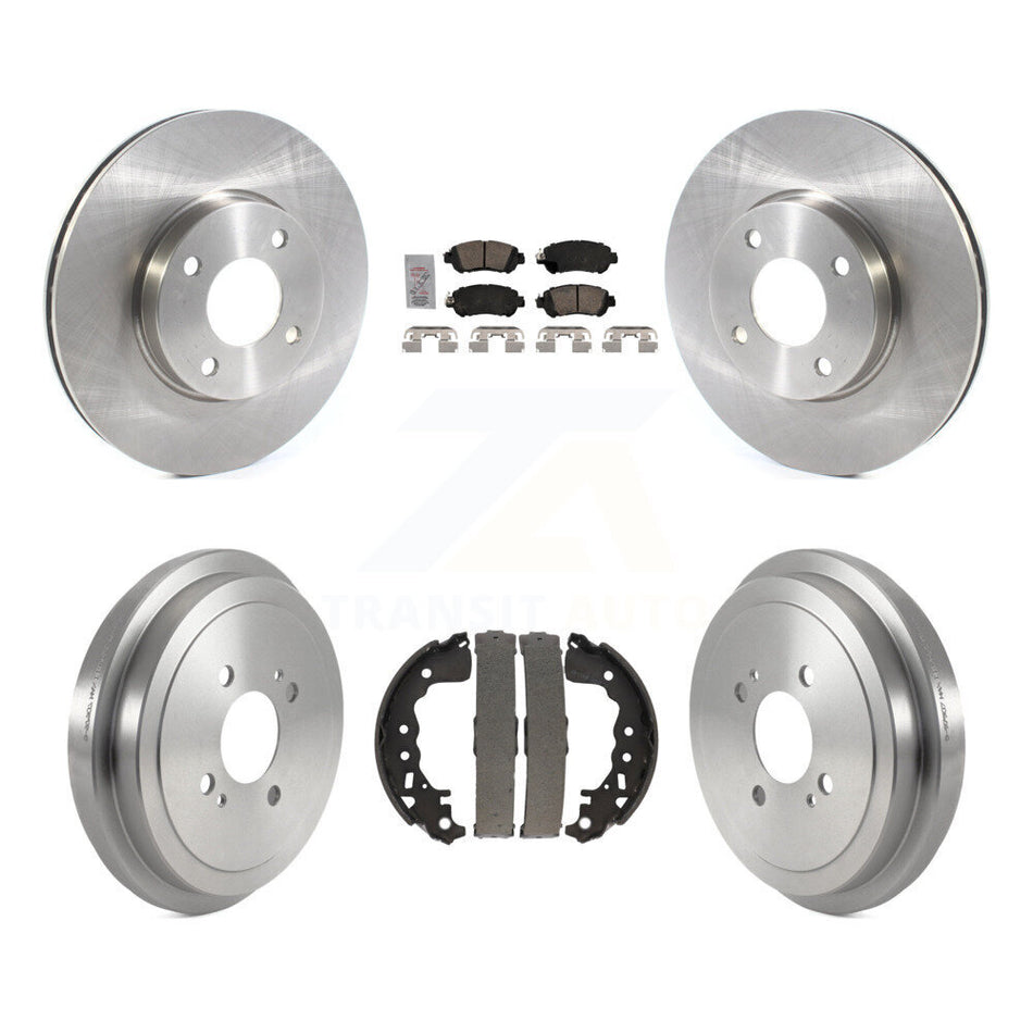 Front Rear Disc Brake Rotors Ceramic Pads And Drum Kit For Nissan Kicks Versa K8A-105927
