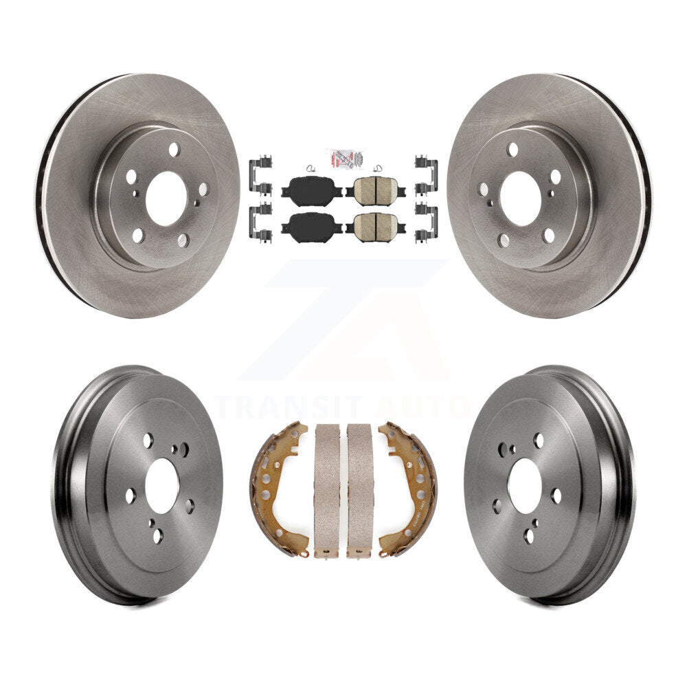 Front Rear Disc Brake Rotors Ceramic Pads And Drum Kit For 2001 Toyota Celica GT K8A-105950