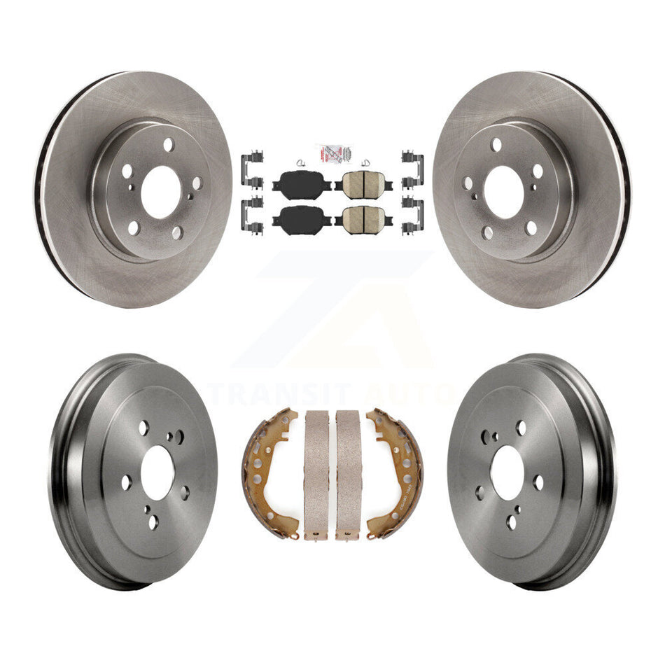 Front Rear Disc Brake Rotors Ceramic Pads And Drum Kit For 2001 Toyota Celica GT K8A-105950