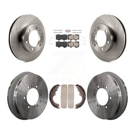 Front Rear Disc Brake Rotors Ceramic Pads And Drum Kit For Toyota Tacoma K8A-105955