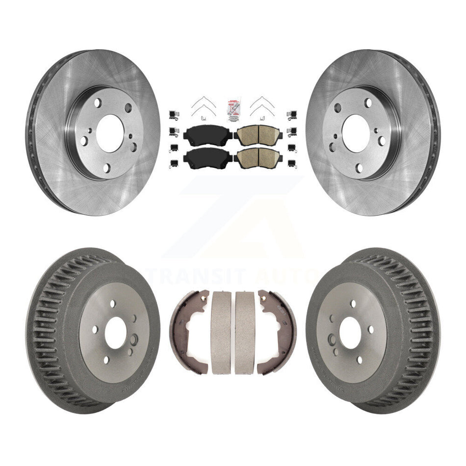 Front Rear Disc Brake Rotors Ceramic Pads And Drum Kit For 1998-2003 Toyota Sienna K8A-105960
