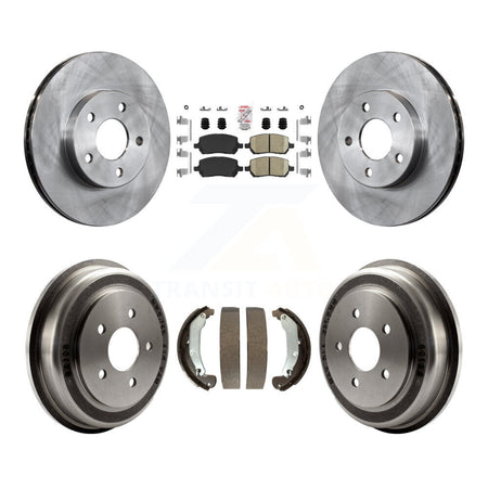 Front Rear Disc Brake Rotors Ceramic Pads And Drum Kit For Pontiac G5 Chevrolet Cobalt K8A-105962