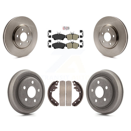 Front Rear Disc Brake Rotors Semi-Metallic Pads And Drum Kit For 2003 Dodge Neon SRT-4 K8A-105966