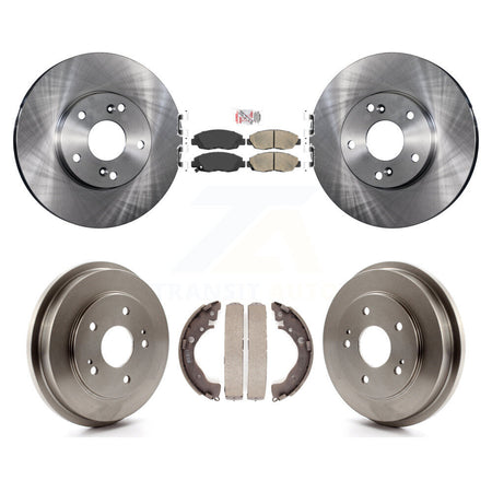 Front Rear Disc Brake Rotors Ceramic Pads And Drum Kit For 2011 Honda Civic GX K8A-105982