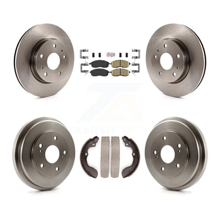 Front Rear Brake Rotor Ceramic Pad And Drum Kit For 2007-2012 Suzuki SX4 rear brakes K8A-105984