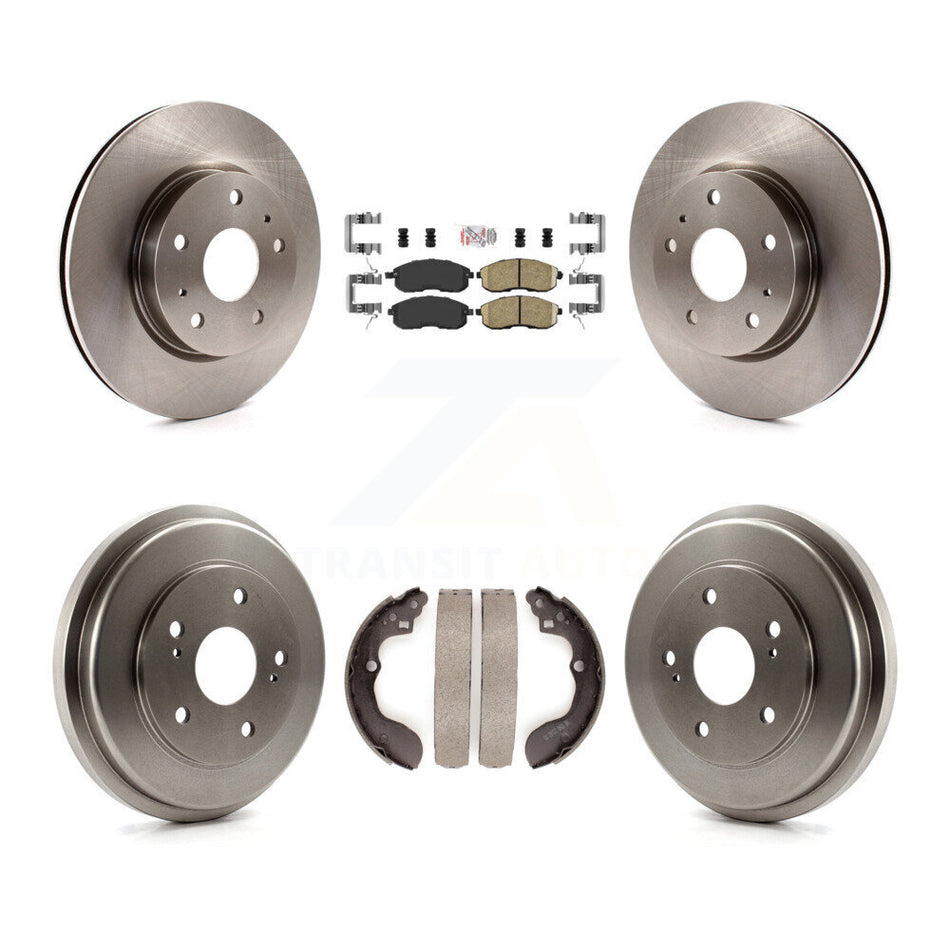 Front Rear Brake Rotor Ceramic Pad And Drum Kit For 2007-2012 Suzuki SX4 rear brakes K8A-105984