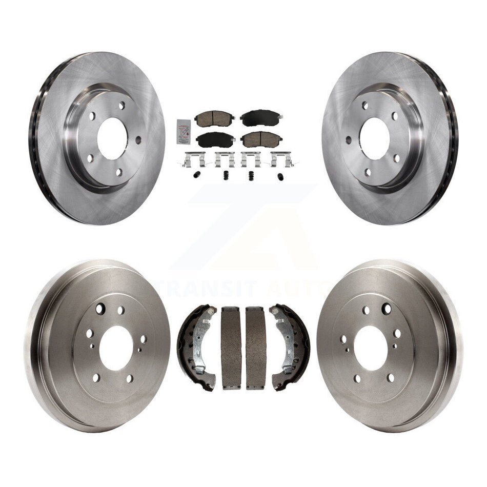 Front Rear Disc Brake Rotors Ceramic Pads And Drum Kit For Nissan Sentra K8A-105986