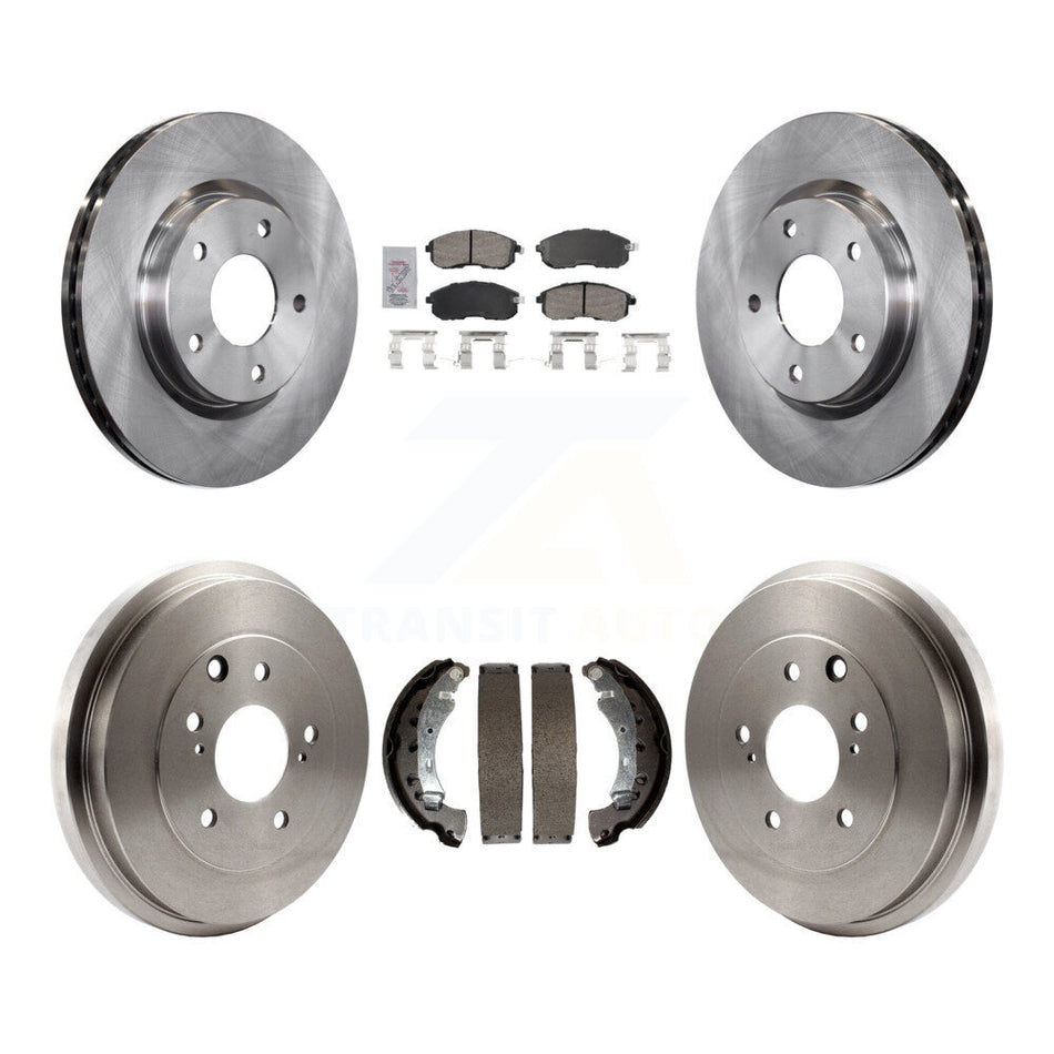 Front Rear Disc Brake Rotors Ceramic Pads And Drum Kit For Nissan Sentra K8A-105987