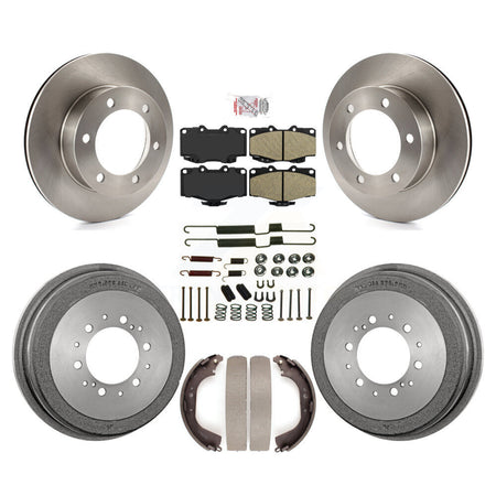 Front Rear Disc Brake Rotors Ceramic Pads And Drum Kit (7Pc) For Toyota 4Runner K8A-106058