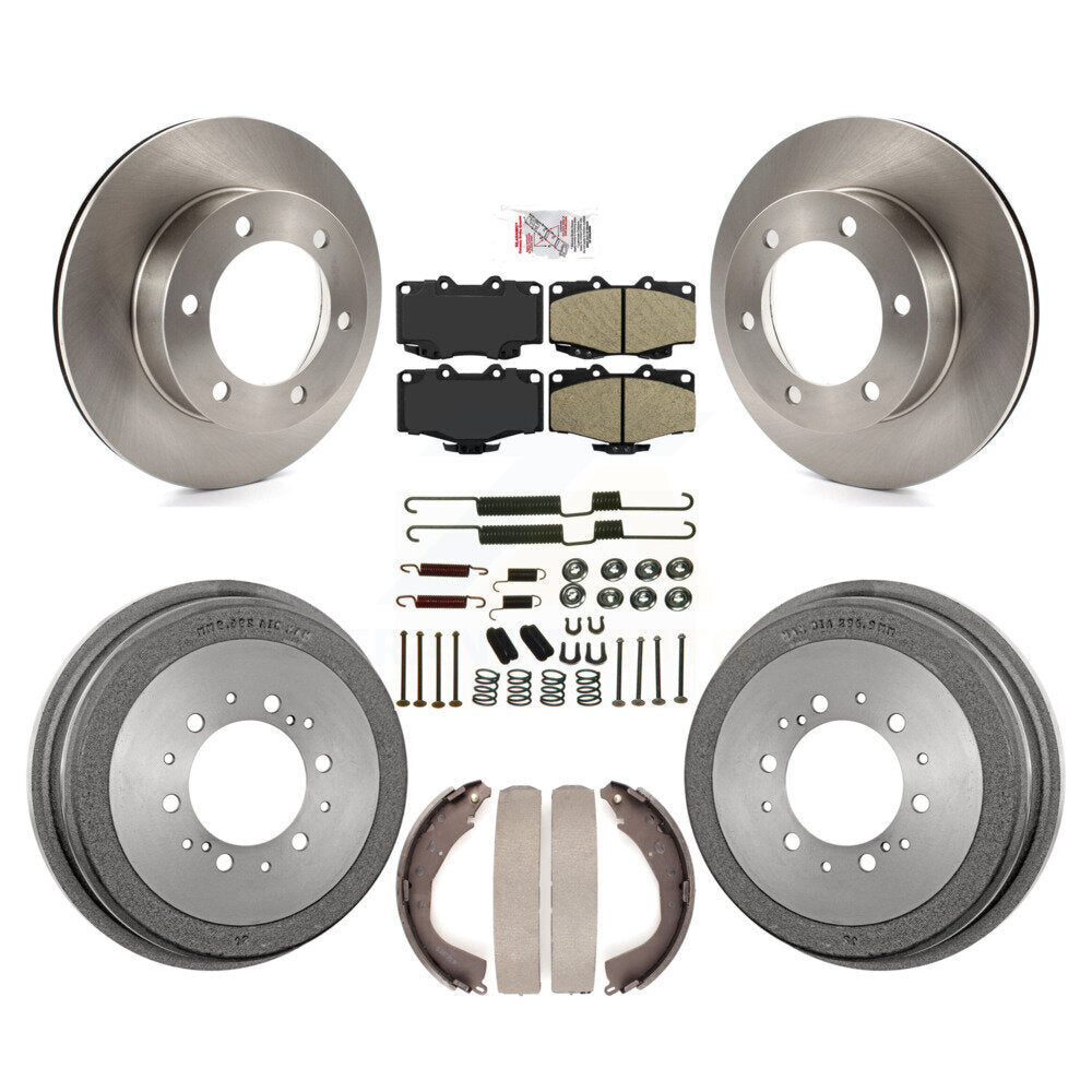 Front Rear Disc Brake Rotors Ceramic Pads And Drum Kit (7Pc) For Toyota 4Runner K8A-106060