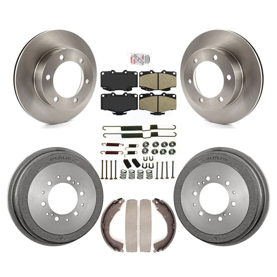 Front Rear Disc Brake Rotors Ceramic Pads And Drum Kit (7Pc) For Toyota 4Runner K8A-106060