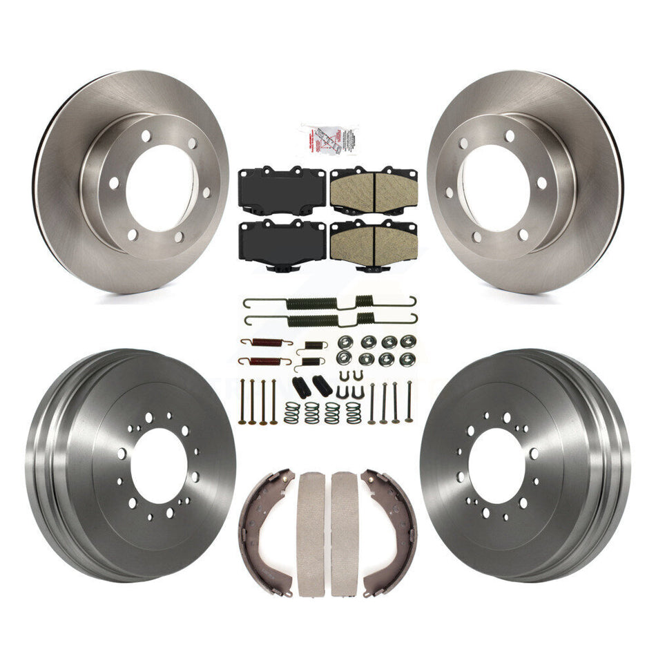 Front Rear Disc Brake Rotors Ceramic Pads And Drum Kit (7Pc) For Toyota 4Runner K8A-106062