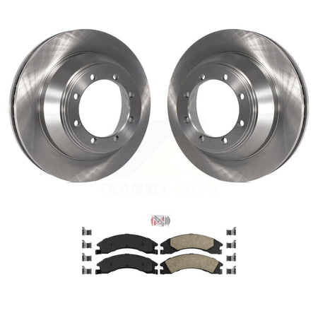 Rear Disc Brake Rotor & Ceramic Pad Kit For 2009-2010 Ford E-450 Super Duty DIESEL engine K8A-106069