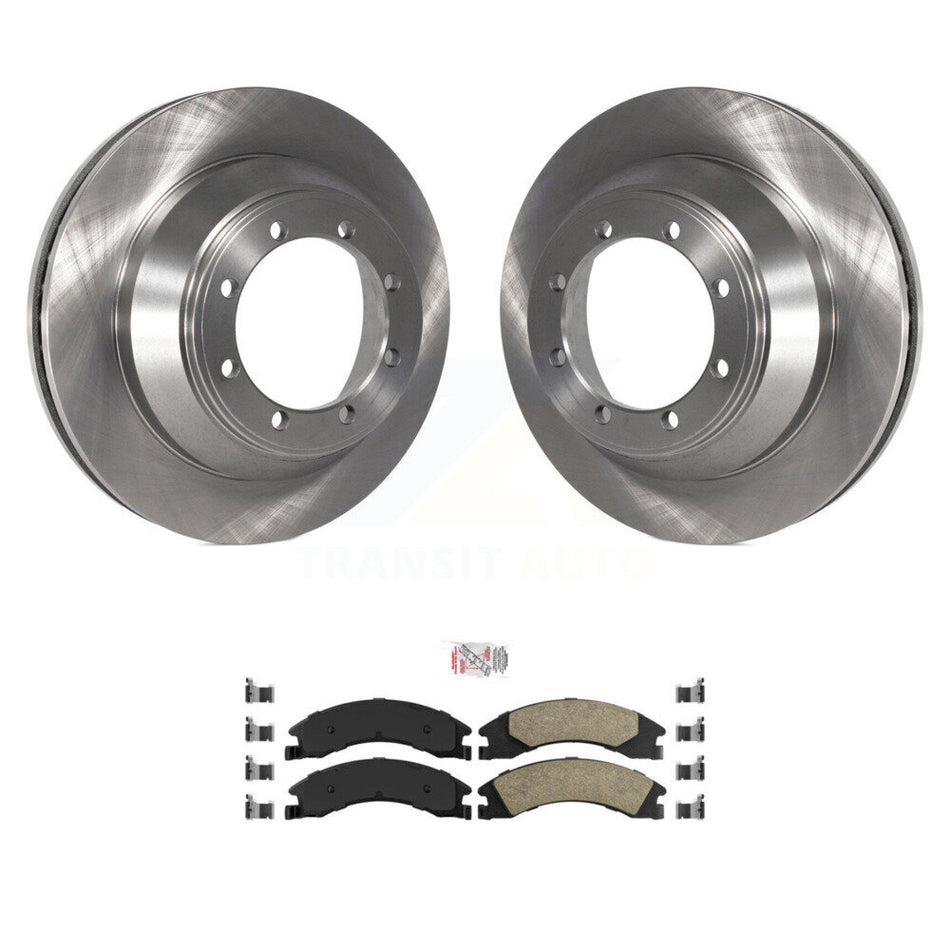 Rear Disc Brake Rotor & Ceramic Pad Kit For 2009-2010 Ford E-450 Super Duty DIESEL engine K8A-106069
