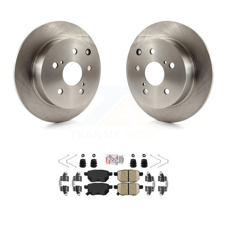 Rear Disc Brake Rotors And Ceramic Pads Kit For 2010 Toyota Matrix XRS K8A-106084