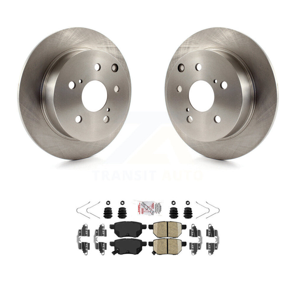 Rear Disc Brake Rotors And Ceramic Pads Kit For 2010 Toyota Matrix XRS K8A-106084