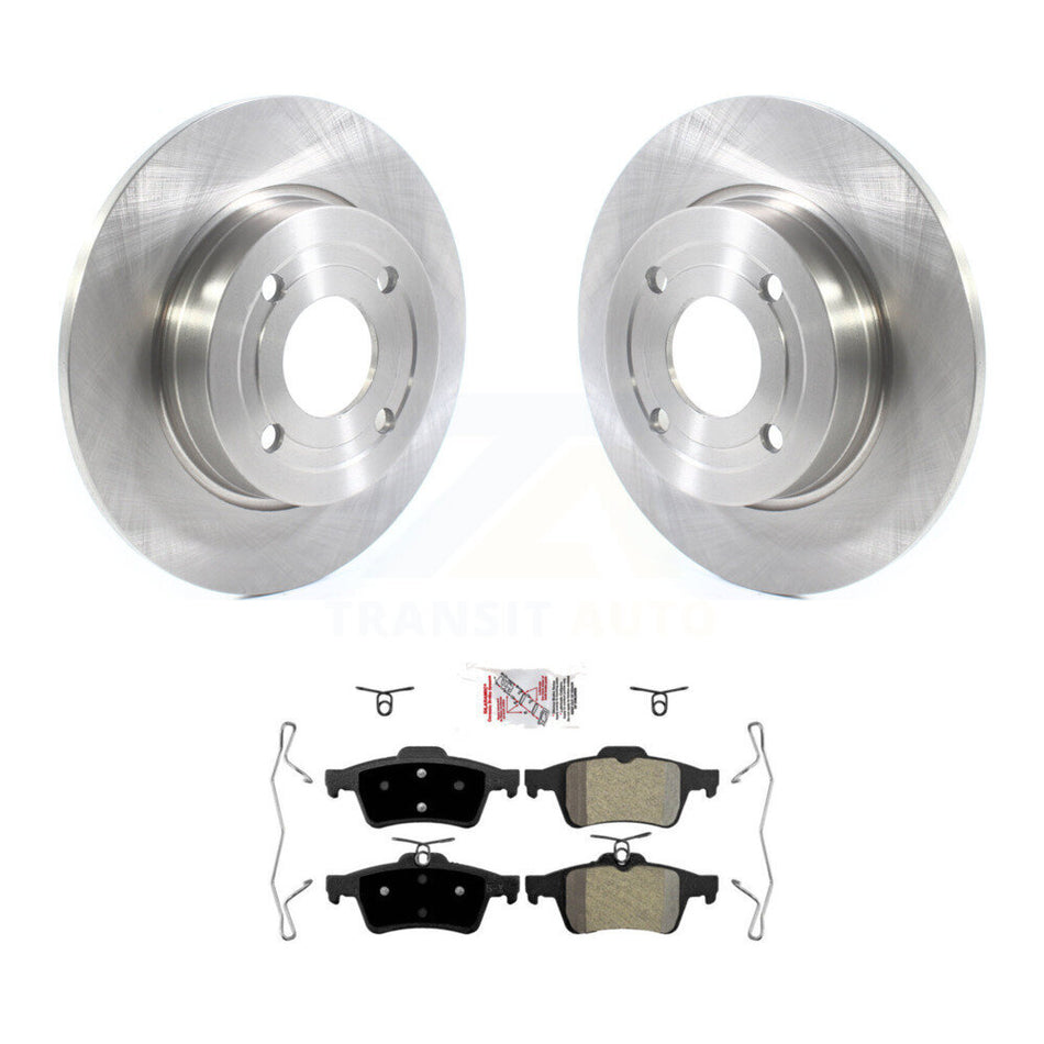 Rear Disc Brake Rotors And Semi-Metallic Pads Kit For 2018-2021 Ford EcoSport FWD K8A-106088