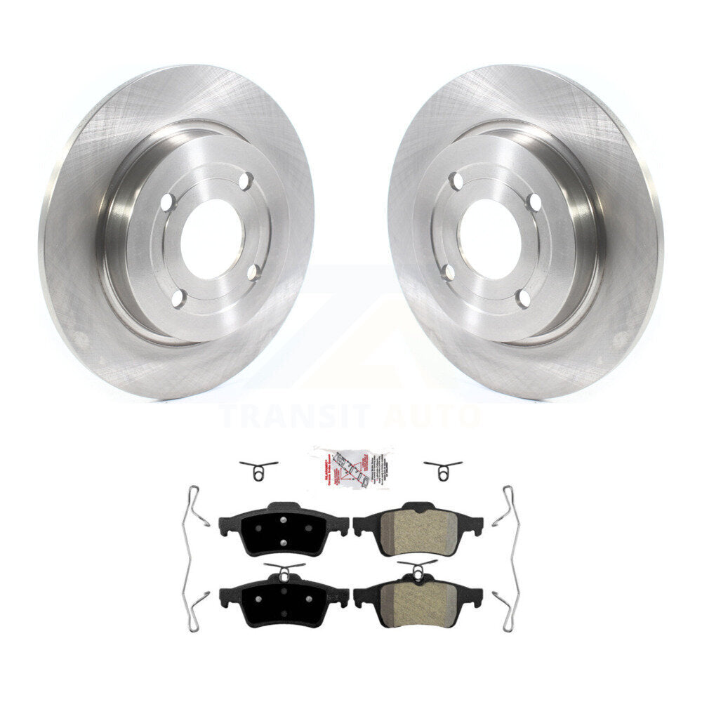Rear Disc Brake Rotors And Semi-Metallic Pads Kit For 2018-2022 Ford EcoSport AWD K8A-106089