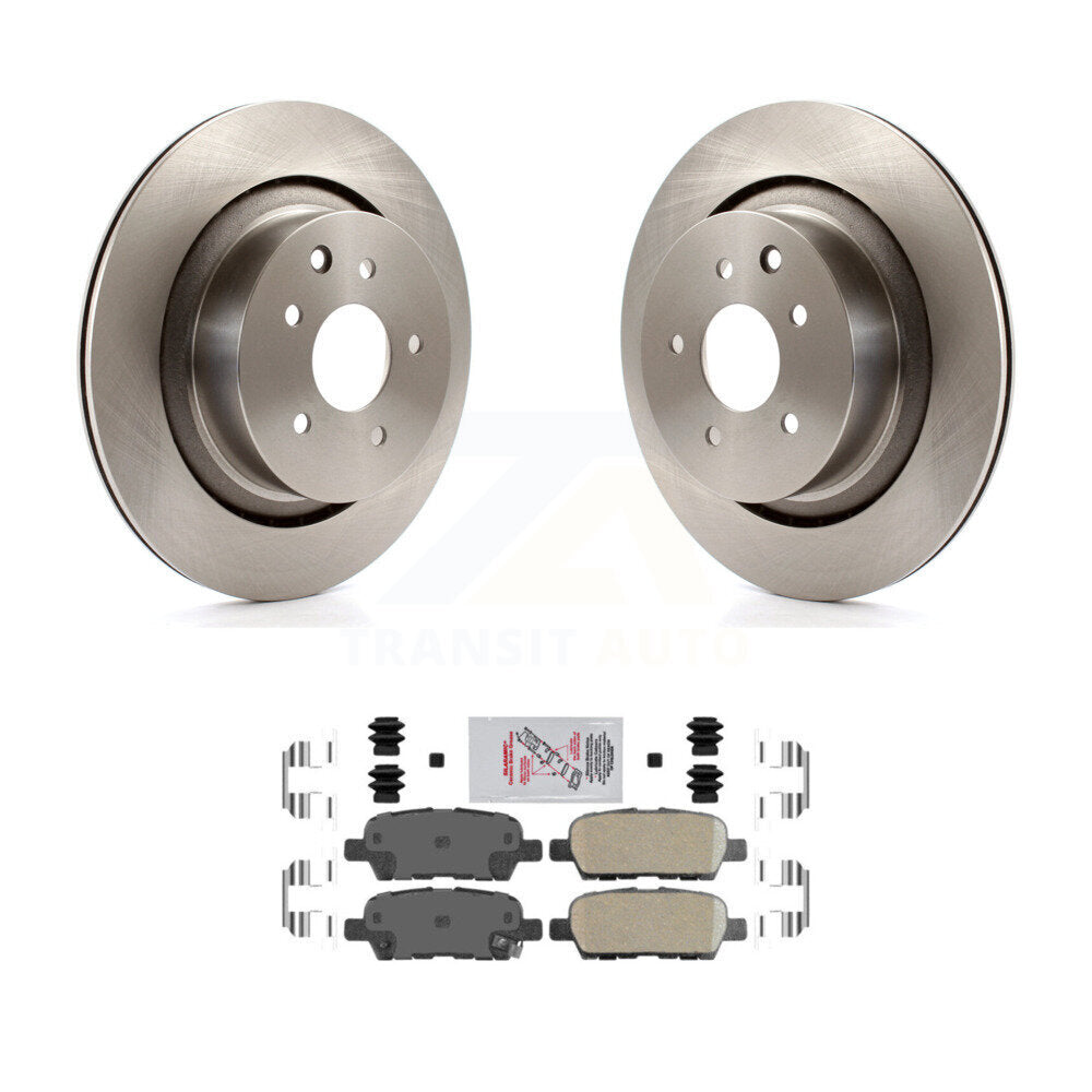 Rear Disc Brake Rotor And Ceramic Pad Kit For INFINITI G35 Q60 With Single Piston Caliper K8A-106095