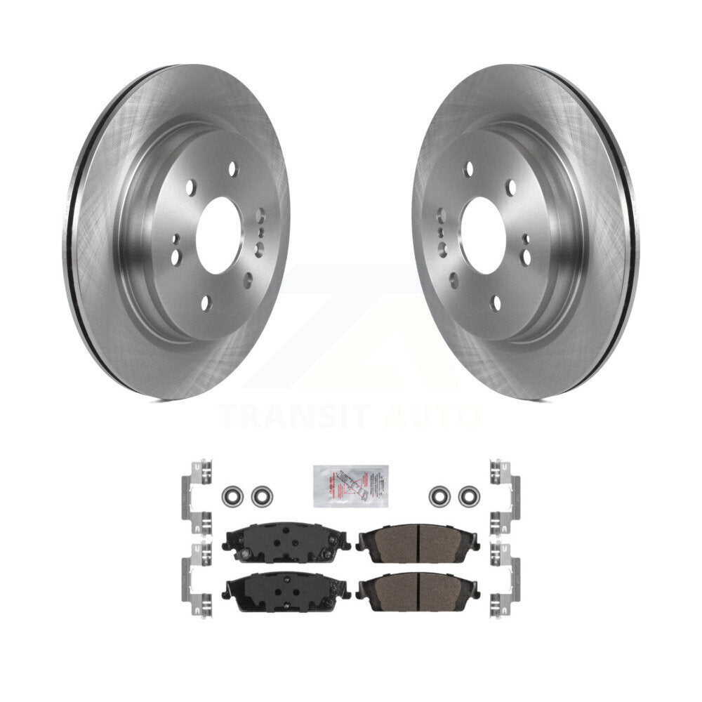 Rear Brake Rotor Semi-Metallic Pad Kit For Chevrolet Silverado 1500 LD GMC Sierra Limited K8A-106107