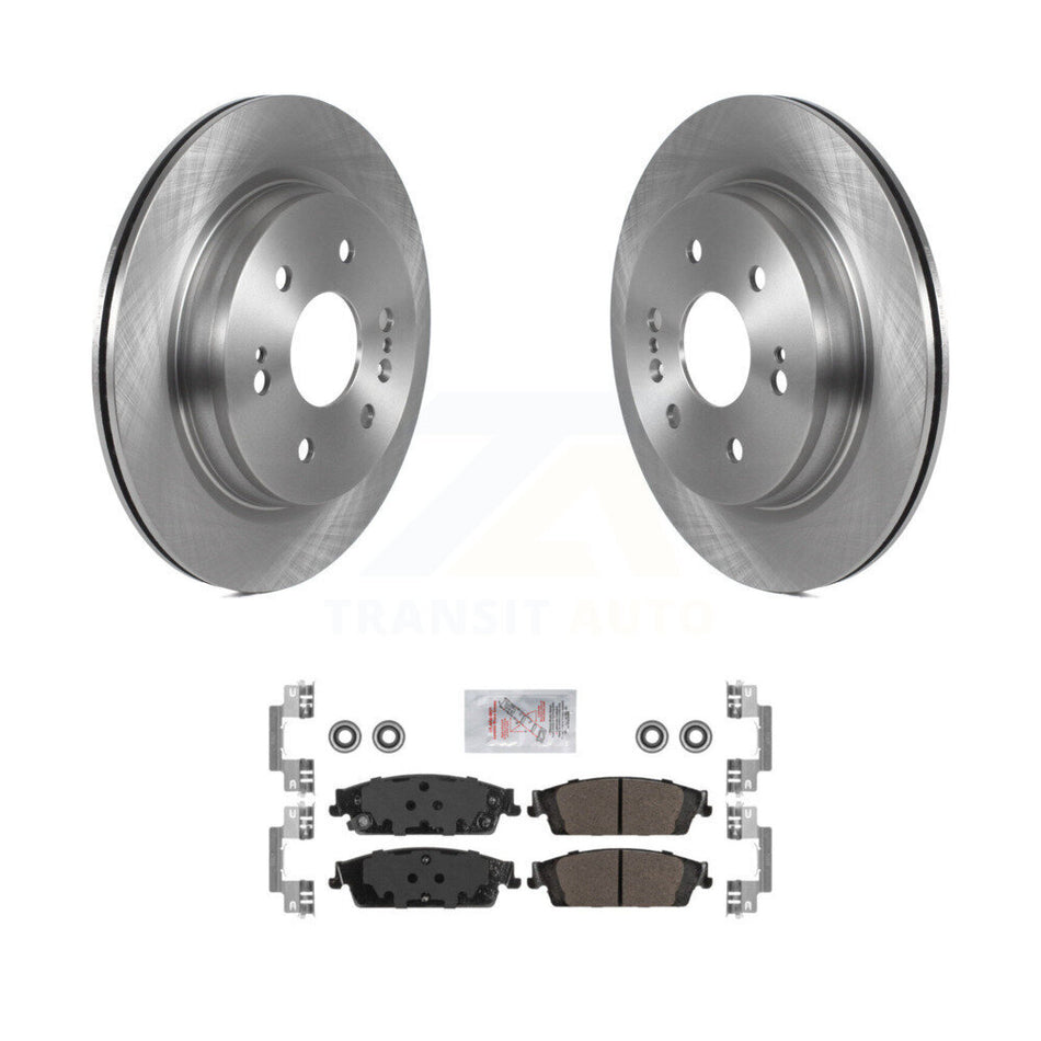Rear Brake Rotor Semi-Metallic Pad Kit For Chevrolet Silverado 1500 LD GMC Sierra Limited K8A-106107