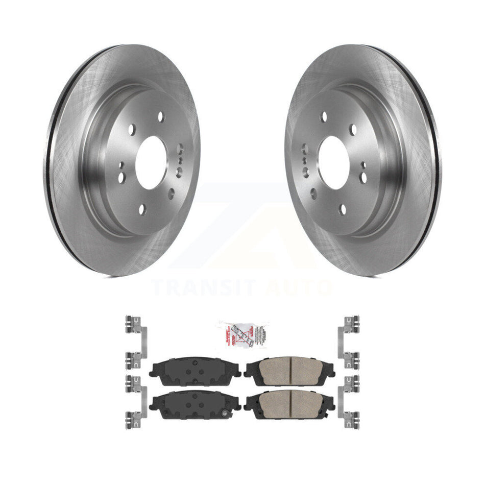Rear Brake Rotors Ceramic Pad Kit For 2019 Chevrolet Silverado 1500 LD GMC Sierra Limited K8A-106108