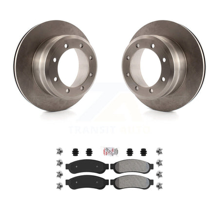 Rear Disc Brake Rotors And Semi-Metallic Pads Kit For Ford F-350 Super Duty F-250 F-450 K8A-106123