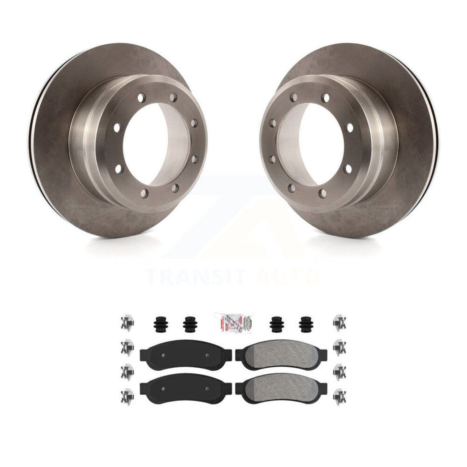 Rear Disc Brake Rotors And Semi-Metallic Pads Kit For Ford F-350 Super Duty F-250 F-450 K8A-106123