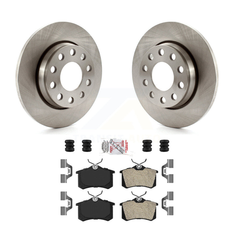 Rear Brake Rotor Semi-Metallic Pad Kit For Audi A4 Quattro With 255mm Diameter K8A-106127