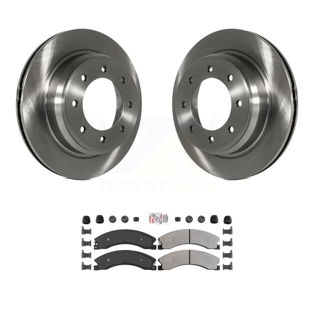 Rear Disc Brake Rotor And Semi-Metallic Pad Kit For 2012-2021 Nissan NV2500 NV3500 NV1500 K8A-106133