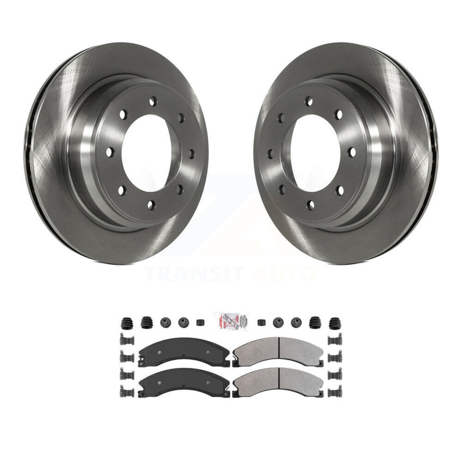 Rear Disc Brake Rotor And Semi-Metallic Pad Kit For 2012-2021 Nissan NV2500 NV3500 NV1500 K8A-106133