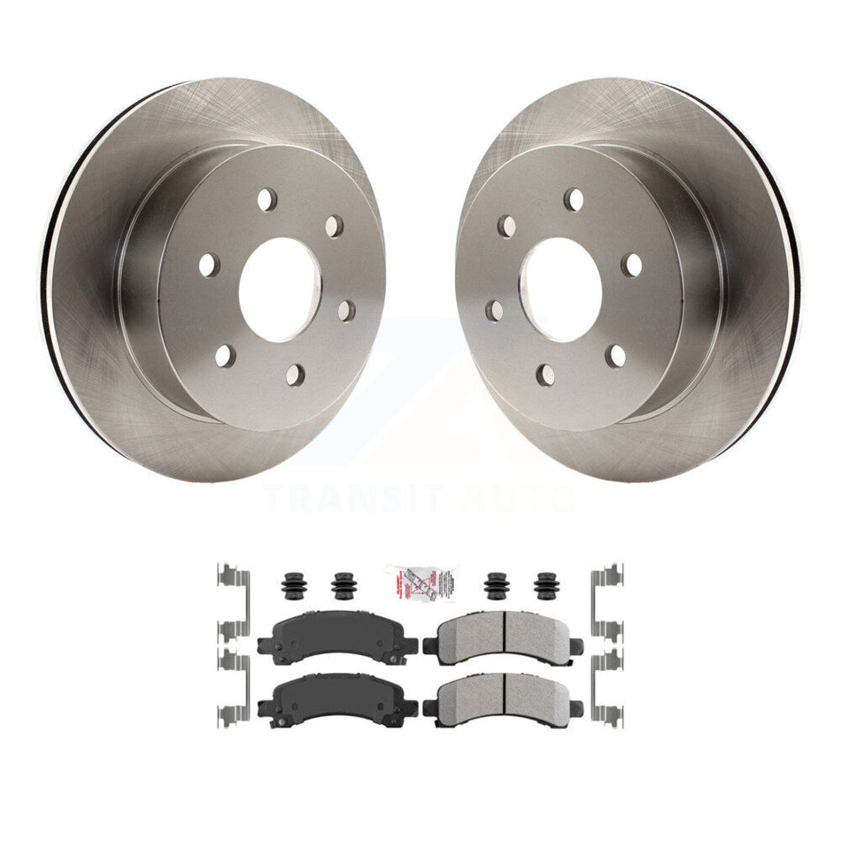 Rear Disc Brake Rotors And Semi-Metallic Pads Kit For GMC Savana 2500 Chevrolet Express K8A-106136