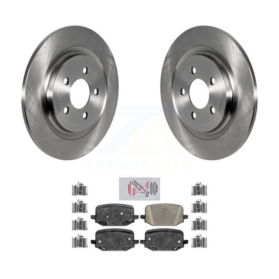 Rear Disc Brake Rotors And Ceramic Pads Kit For 2022-2024 Ford Explorer 3.0L/2.3L K8A-106147