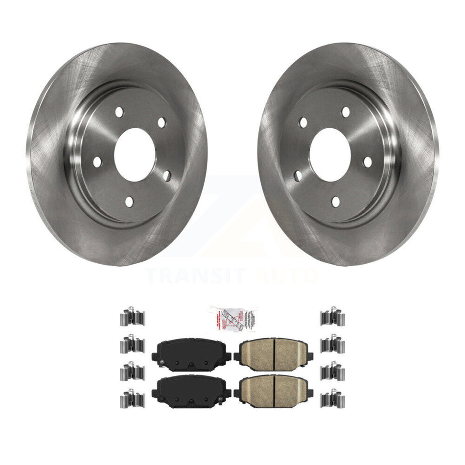 Rear Brake Rotor Ceramic Pad Kit For Dodge Grand Caravan With Single Piston Front Caliper K8A-106155