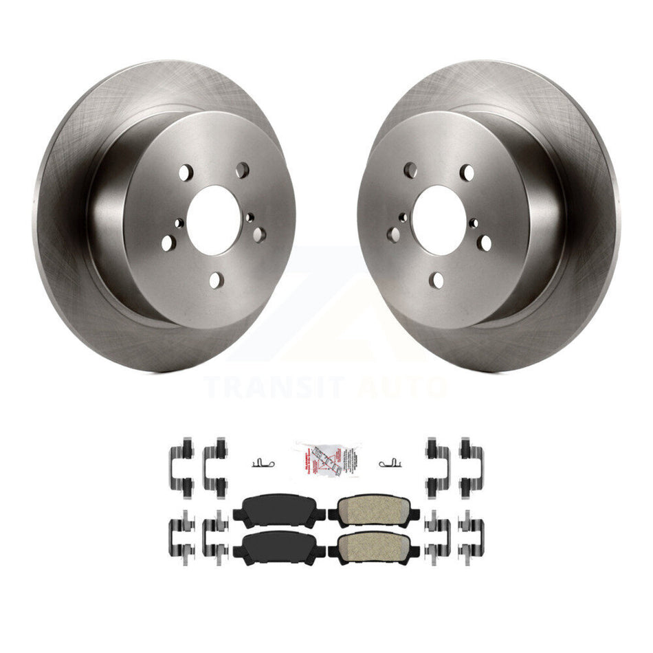 Rear Brake Rotors & Semi-Metallic Pad Kit For 08-09 Subaru Legacy With 17" Factory Wheels K8A-106158