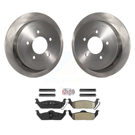 Rear Disc Brake Rotors And Semi-Metallic Pads Kit For Ford F-150 K8A-106173