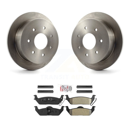 Rear Disc Brake Rotors And Semi-Metallic Pads Kit For Ford F-150 K8A-106174