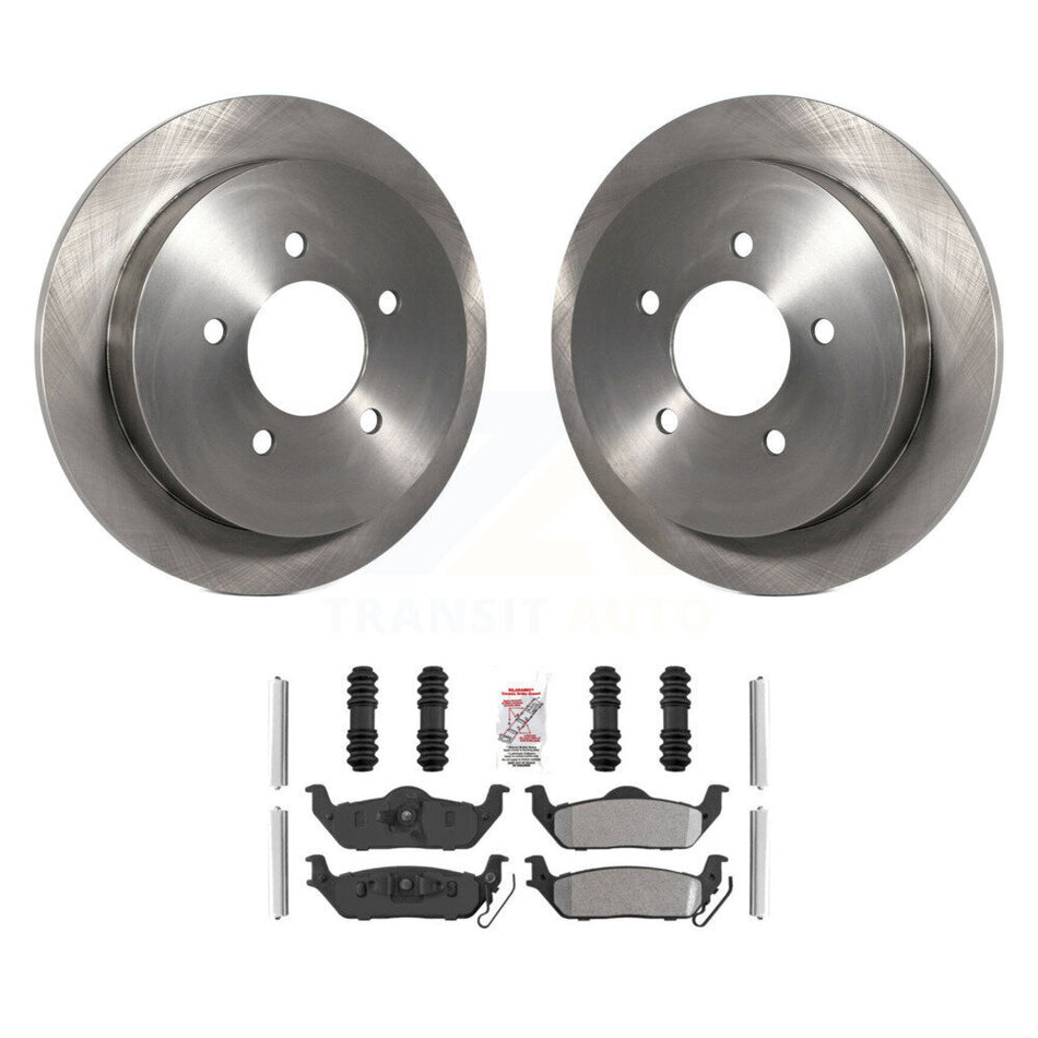 Rear Disc Brake Rotors And Semi-Metallic Pads Kit For Ford F-150 K8A-106177