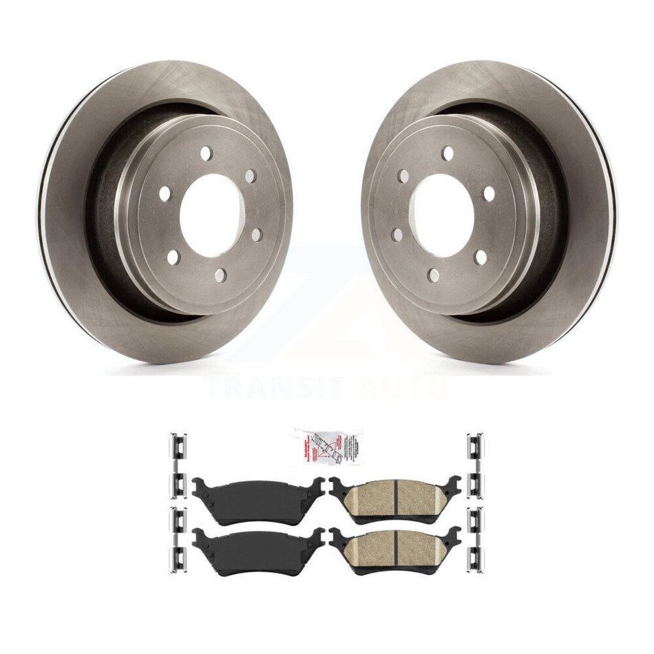 Rear Disc Brake Rotors And Ceramic Pads Kit For Ford F-150 K8A-106189