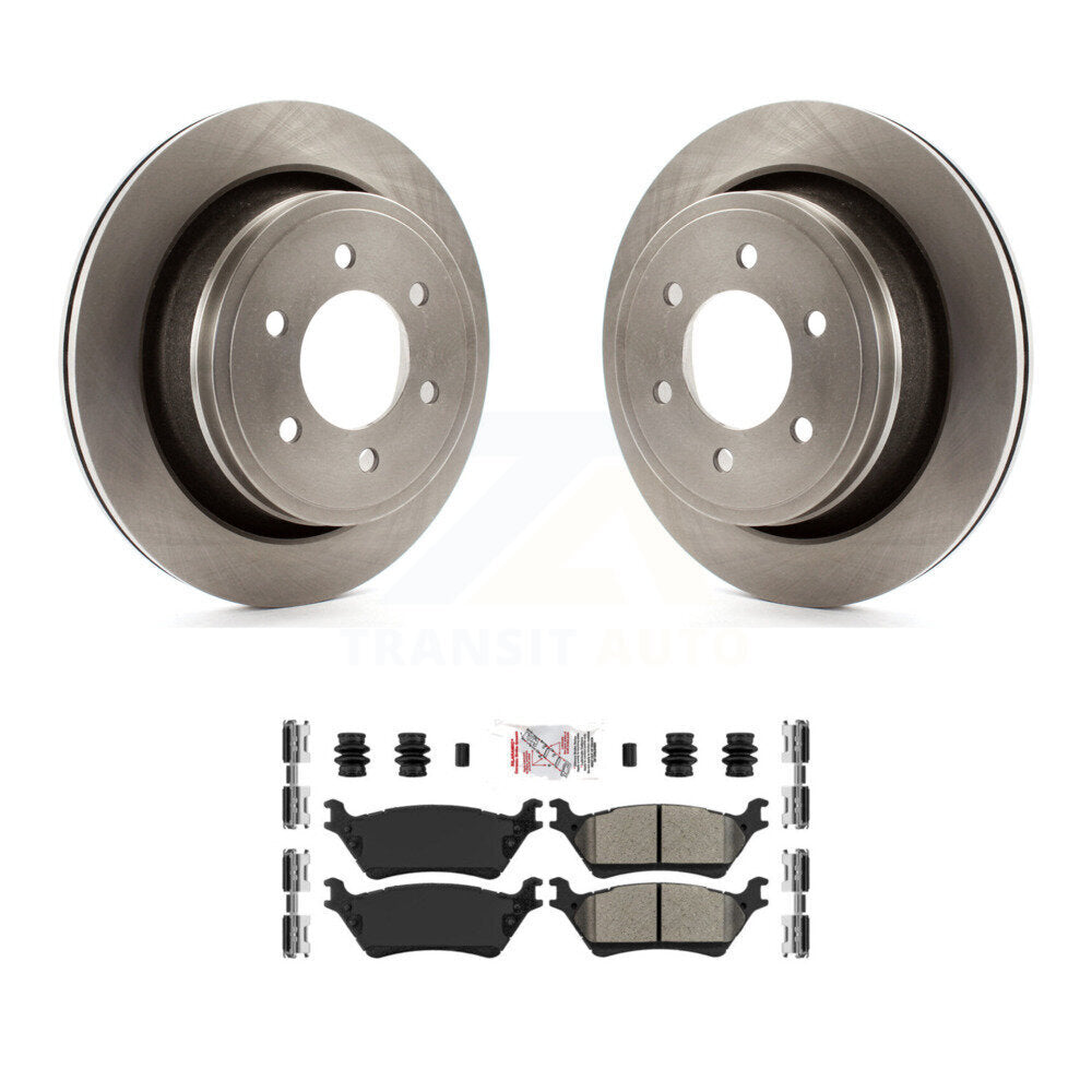 Rear Disc Brake Rotors And Semi-Metallic Pads Kit For Ford F-150 K8A-106193