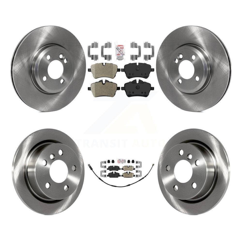 Front Semi-Metallic Rear Ceramic Pad Disc Brake Rotors Kit For 2015 Mini Cooper 2.0L/1.5L K8A-106213