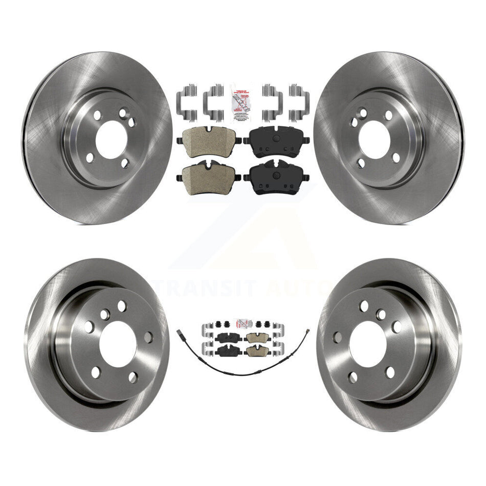 Front Semi-Metallic Rear Ceramic Pad Disc Brake Rotors Kit For 2015 Mini Cooper 2.0L/1.5L K8A-106213