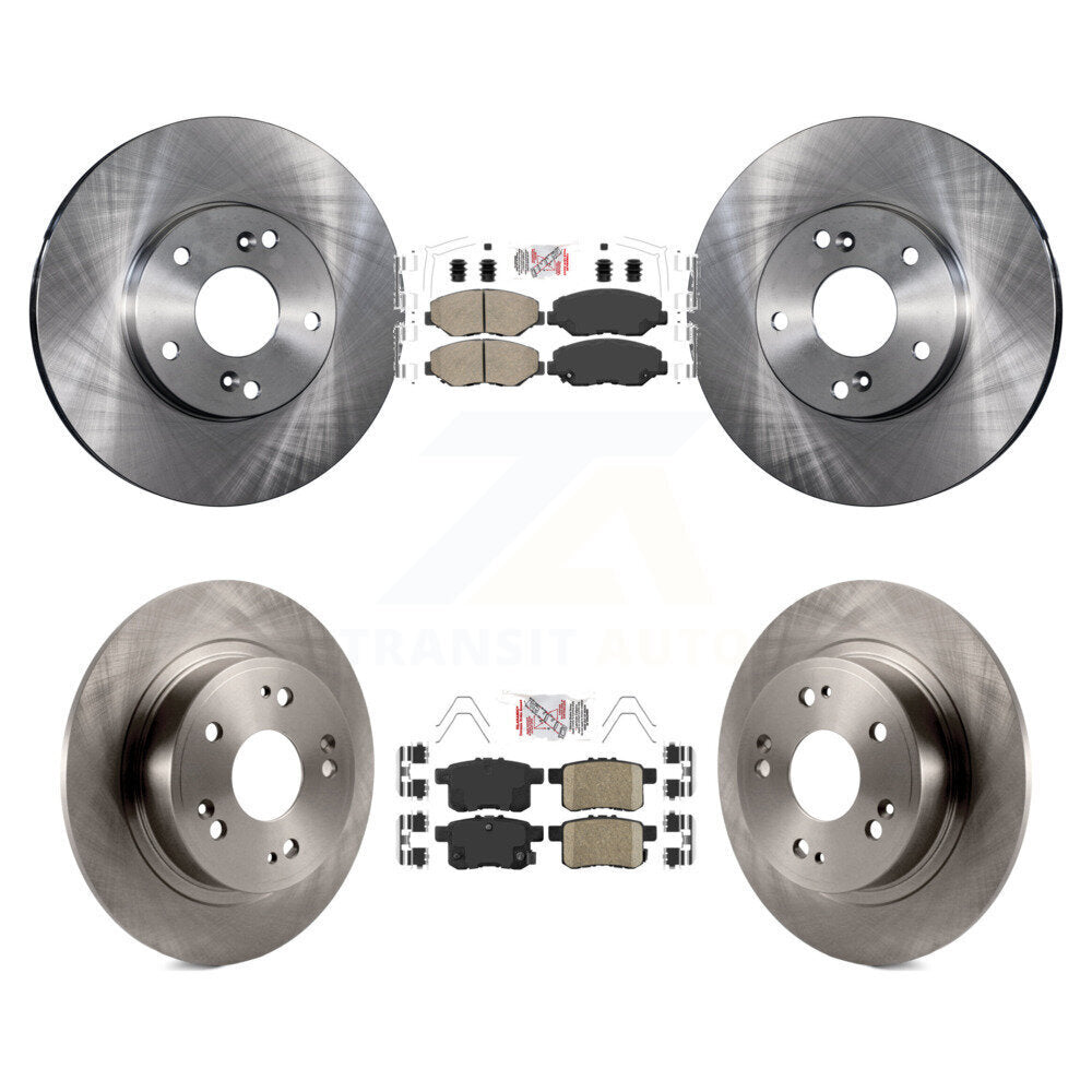 Front Rear Ceramic Pads And Disc Brake Rotors Kit For Honda Accord K8A-106222
