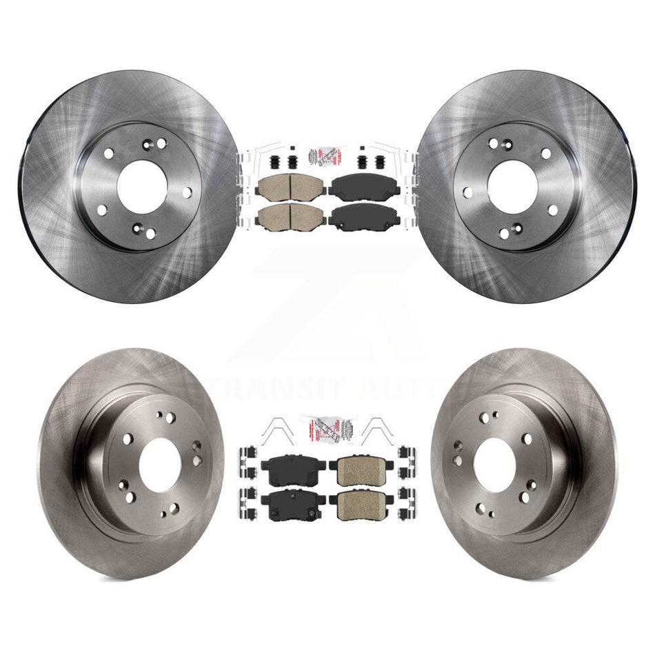Front Rear Ceramic Pads And Disc Brake Rotors Kit For Honda Accord K8A-106222