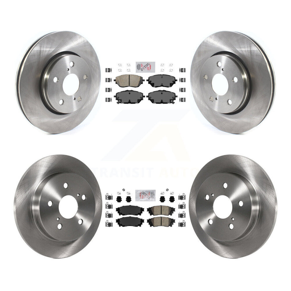 Front Rear Ceramic Pads And Disc Brake Rotors Kit For 2018 Toyota C-HR K8A-106228