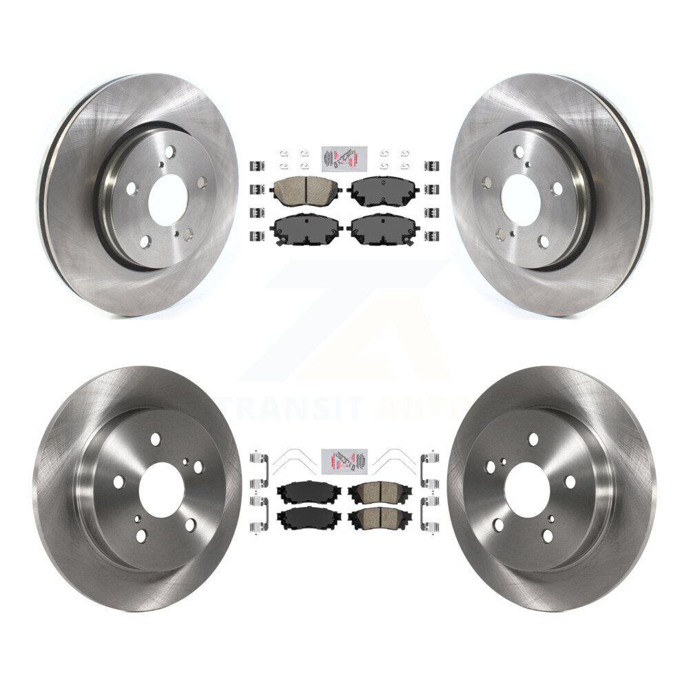Front Rear Ceramic Pads And Disc Brake Rotors Kit For 2018 Toyota C-HR K8A-106229