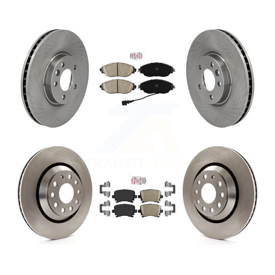 Front Rear Ceramic Pads And Disc Brake Rotors Kit For Volkswagen CC K8A-106238