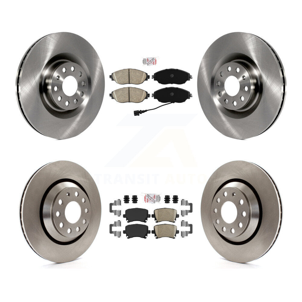 Front Rear Ceramic Pads And Disc Brake Rotors Kit For 2012 Volkswagen CC 3.6L K8A-106241