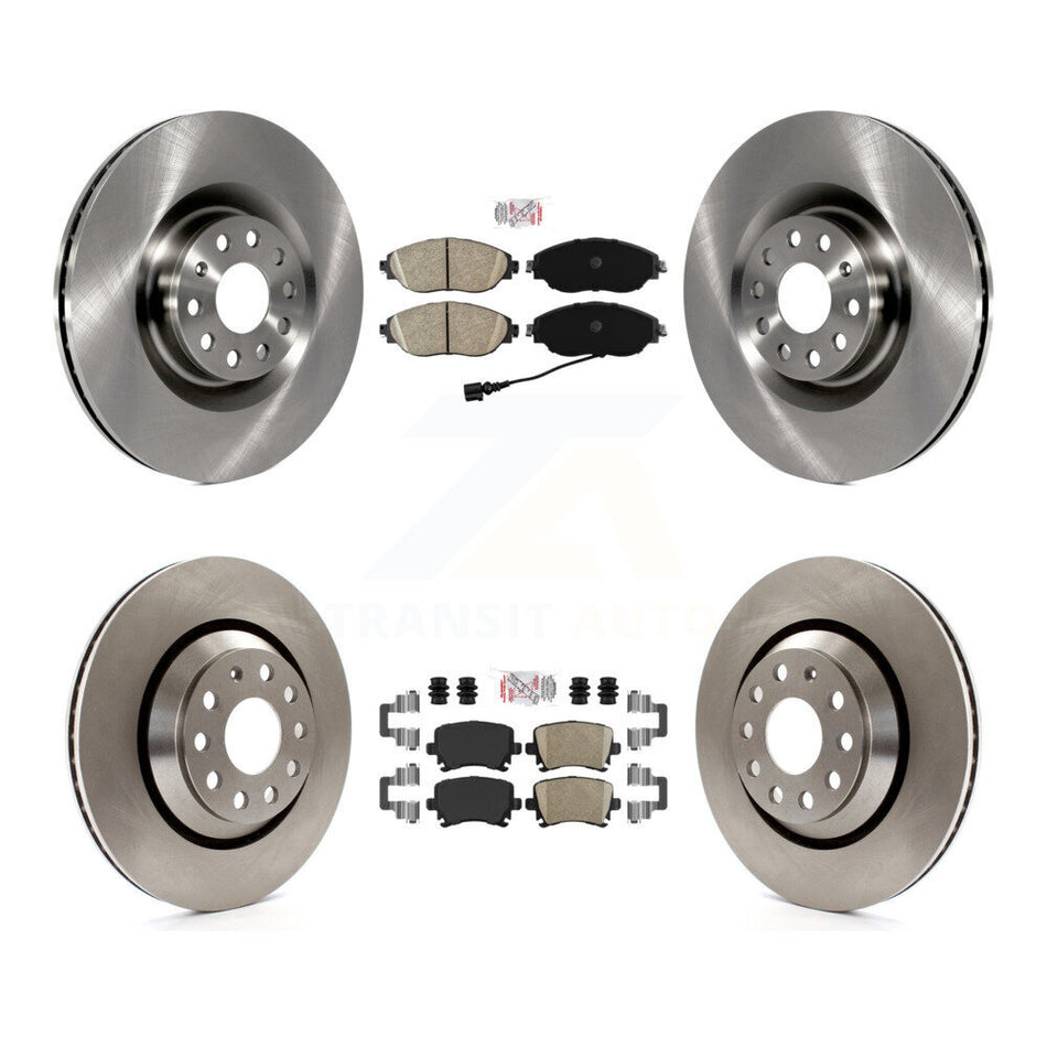 Front Rear Ceramic Pads And Disc Brake Rotors Kit For 2012 Volkswagen CC 3.6L K8A-106241